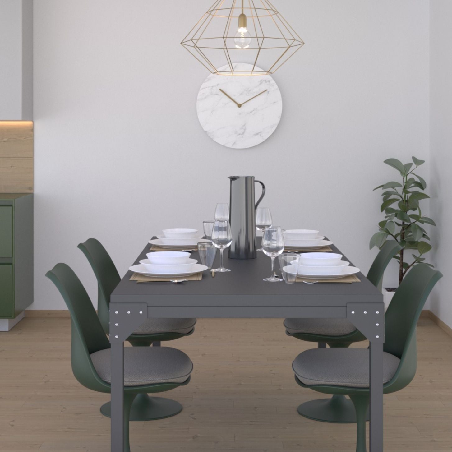 come arredare una sala da pranzo moderna 