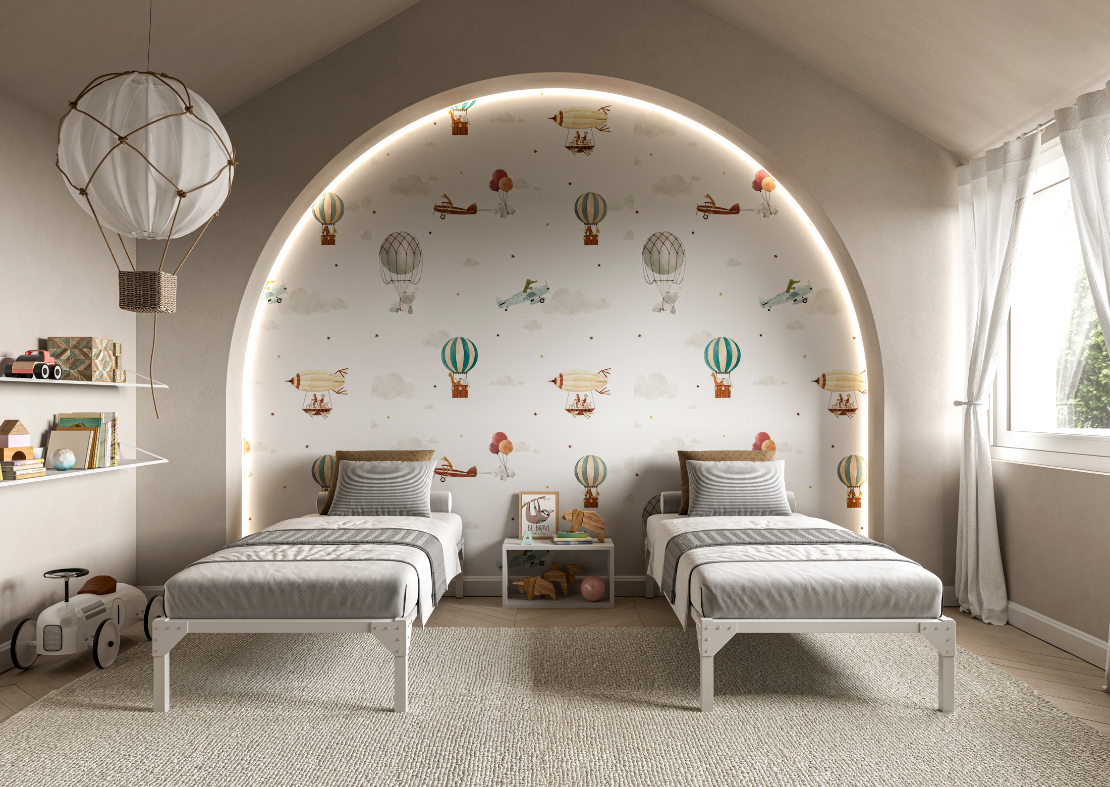 Single bed GOLFO without headboard L90