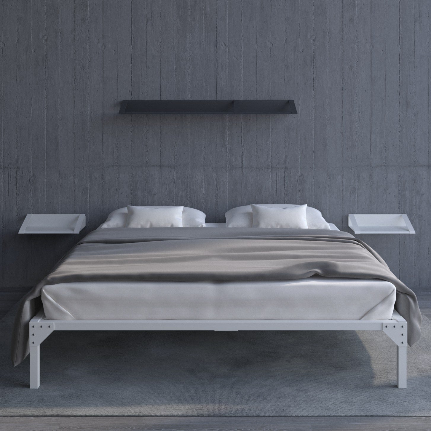 GOLFO double bed without headboard L180