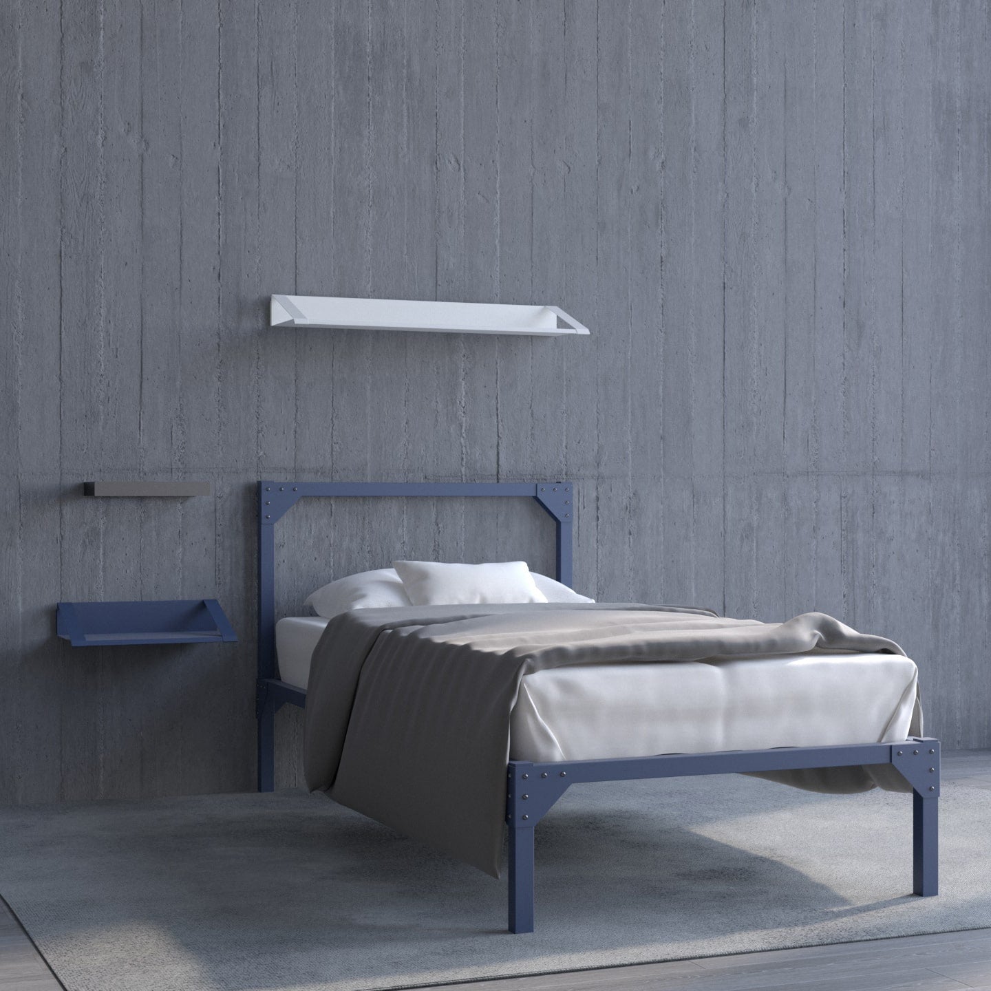 GOLFO single bed with headboard L90
